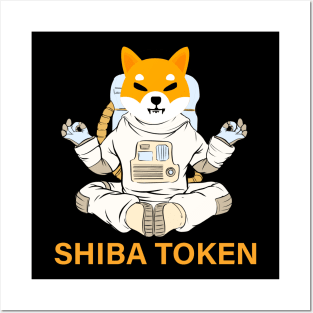 Shiba inu token coin Crypto coin Crytopcurrency Posters and Art